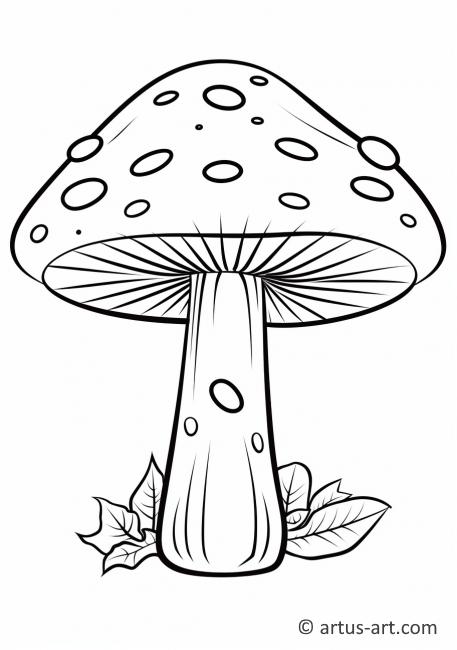 Mushroom Spots Coloring Page
